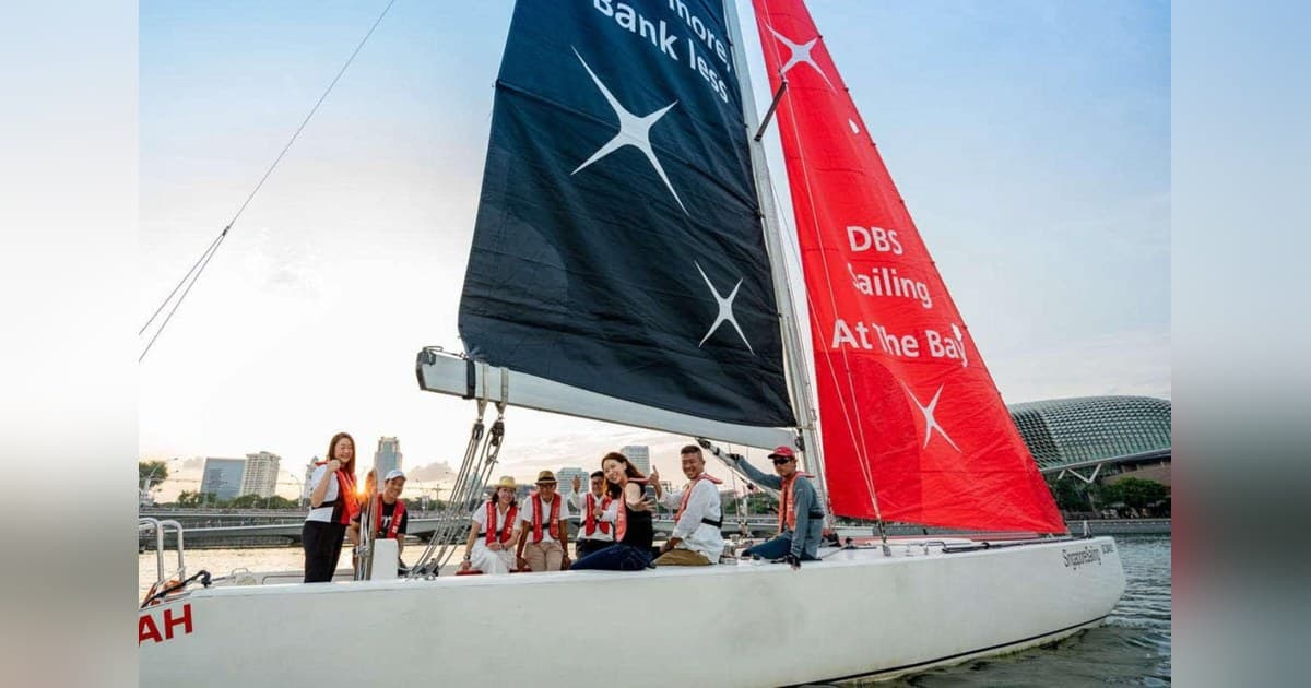 Corporate Sailing Team Building at Marina Bay Expands to 48 Participants