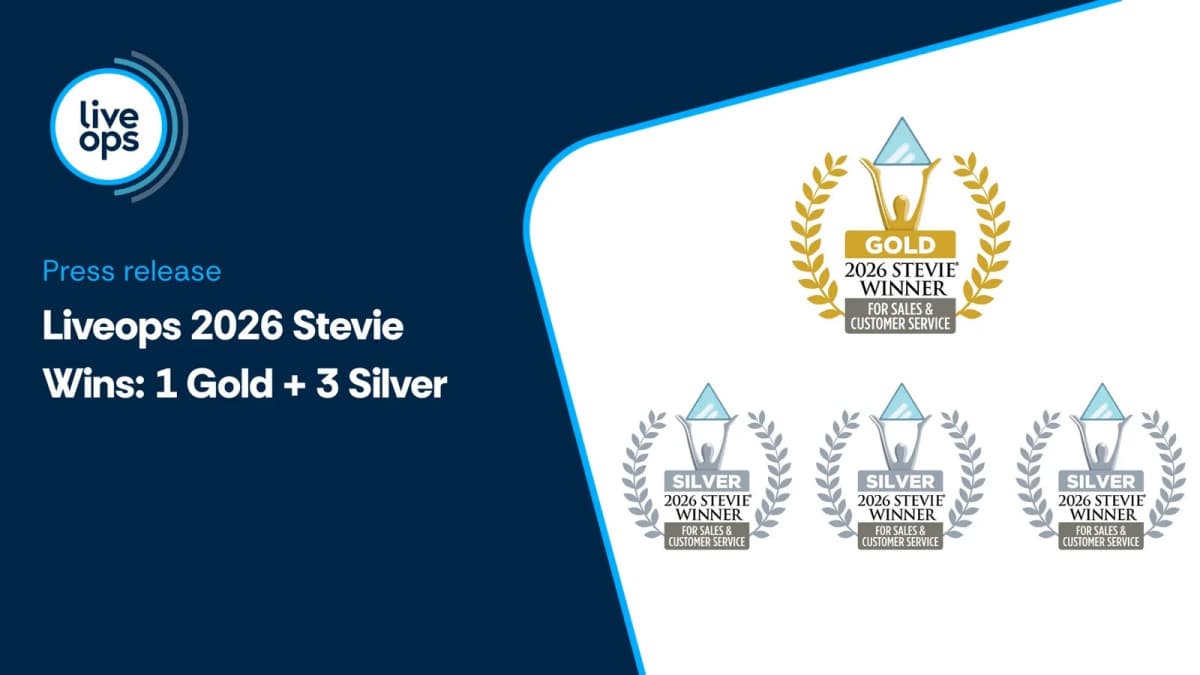 Liveops Wins Gold and Silver Stevie Awards for Customer Service Excellence