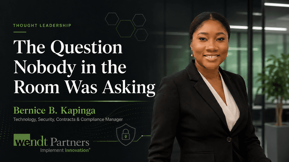 Wendt Partners' Bernice Kapinga to Address Legal Careers Workshop Following Security Certification Milestone