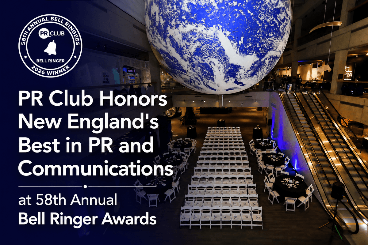 PR Club Celebrates New England's PR and Communications Excellence at 58th Annual Bell Ringer Awards