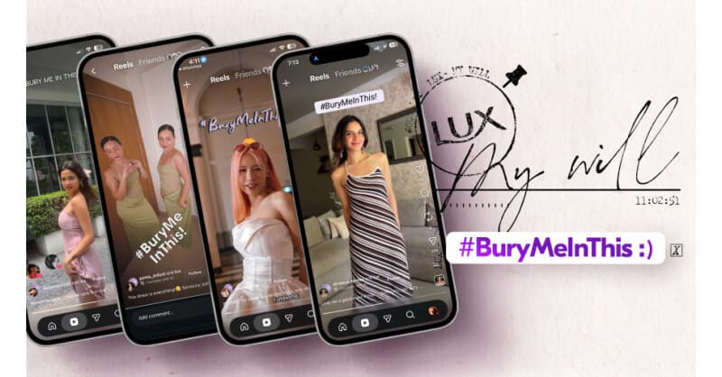 LUX Launches #LUXMyWill to Transform Social Media Trend 'Bury Me in This' into a Legal Declaration of Personal Style