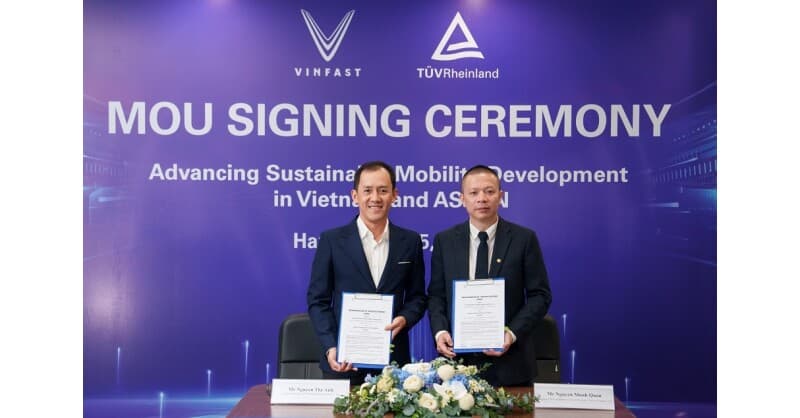 VinFast partners with TÜV Rheinland to advance vehicle testing capabilities for Vietnam's automotive industry