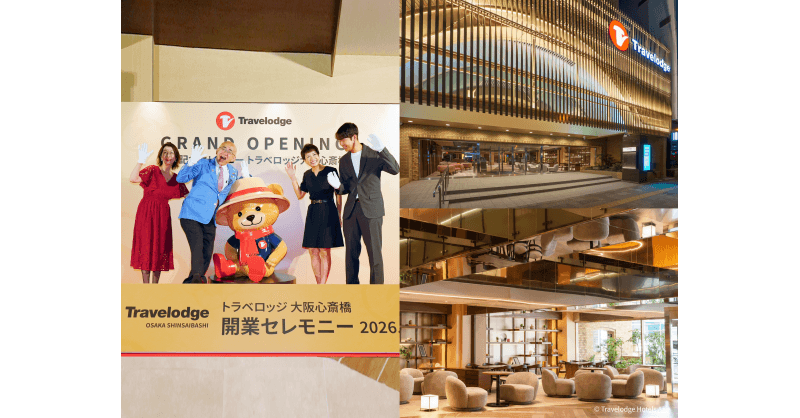 Travelodge Osaka Shinsaibashi Opens, Marking Expansion in Japan