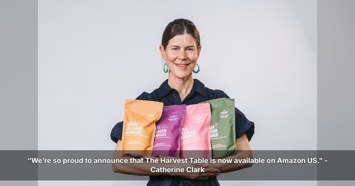 The Harvest Table Founder Marks U.S. Amazon Launch with Personal Message