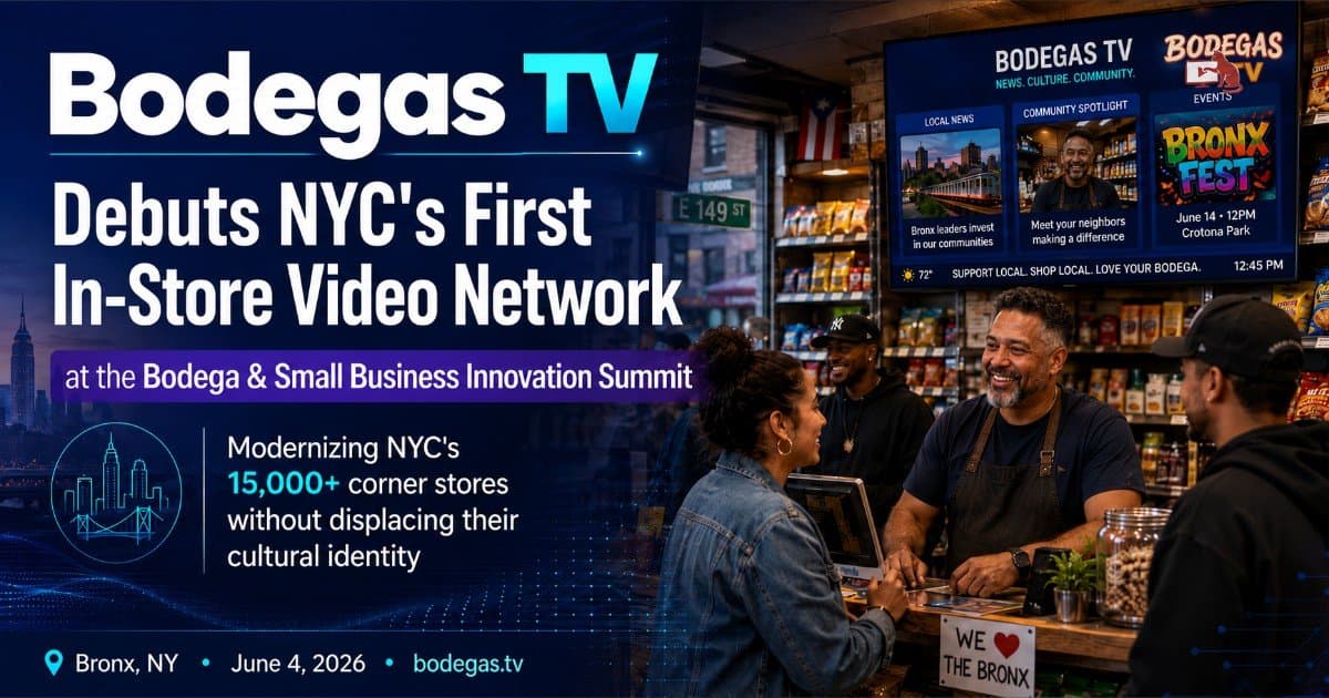 Bodegas TV Launches NYC’s First In-Store Video Network, Aiming to Modernize Corner Stores Without Displacing Cultural Identity