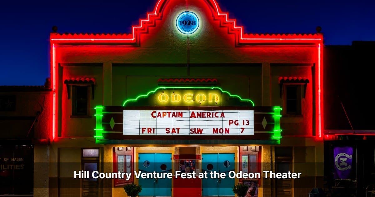 Hill Country Venture Fest Student Pitch Night Set for Historic Odeon Theater