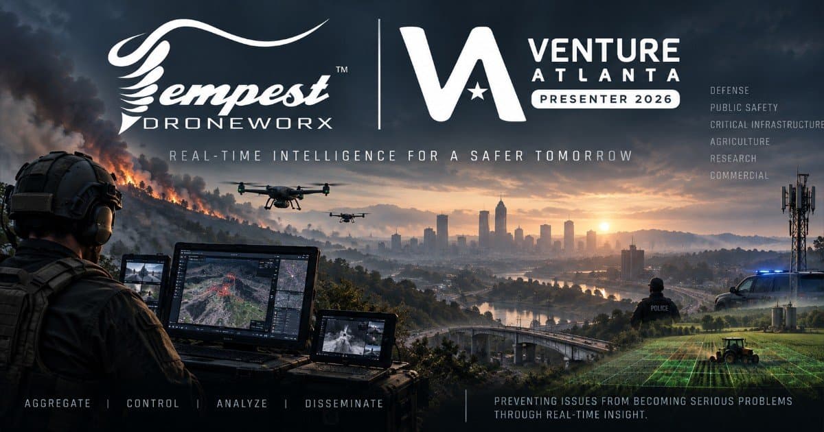 Tempest Droneworx Selected to Present at Venture Atlanta 2026, Highlighting Defense Tech Growth