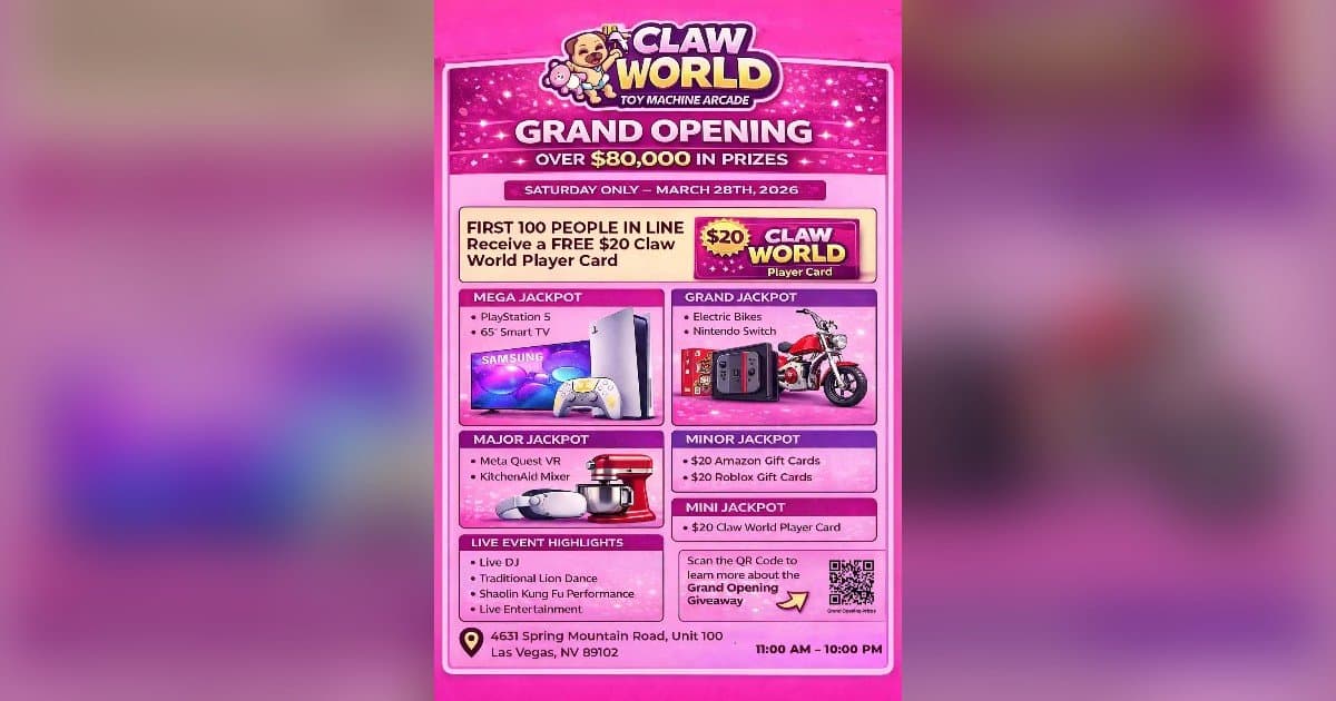 Claw World Chinatown Grand Opening Marks Shift in Attention Economy with Luxury Claw Machines and Designer Toys