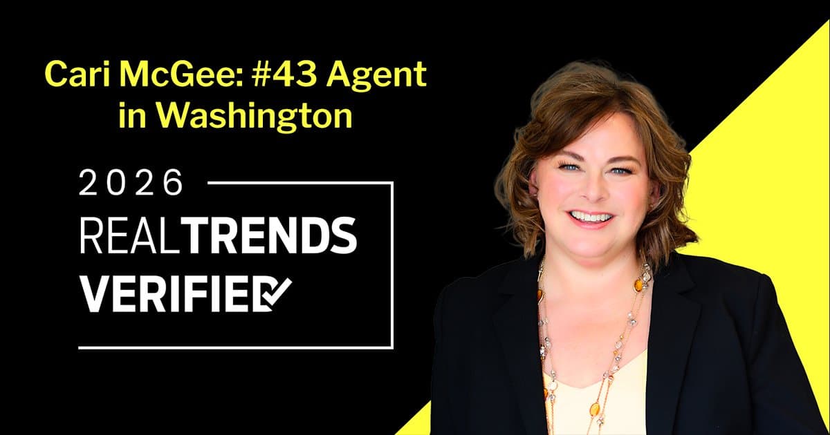 Cari McGee Named #43 Real Estate Agent in Washington State by WSJ/RealTrends